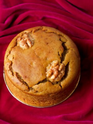 Wholewheat Jaggery Walnut Tea Cakes